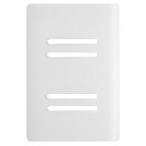Placa P/ 4 Interruptores (ESPECIAL) 4x2 - Novara Branco